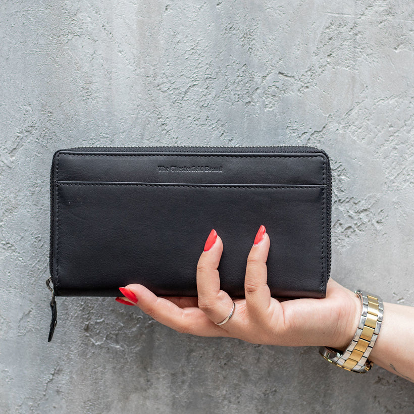 Halle Full-Grain Leather Wallet Damska