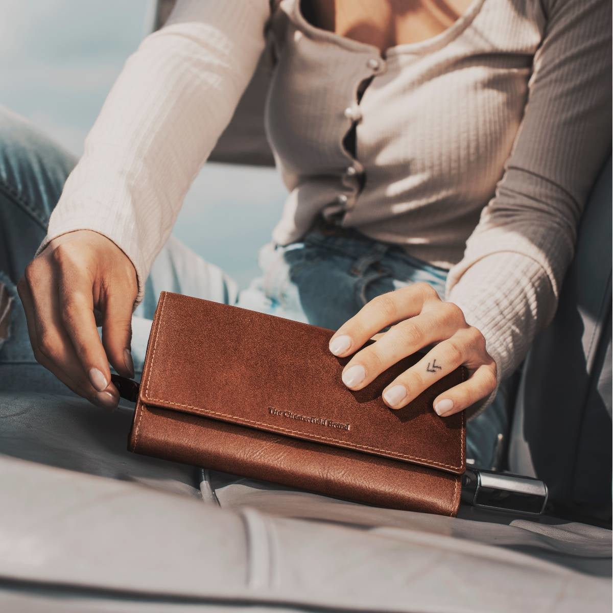 Everyday Carry Perspective Showing Ergonomic Grab Handle &amp; Strap Comfort