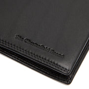 Solid Antique Brass Hardware &amp; Heavy-Duty Dual Zipper Detail on Hanson Full-Grain Portfel Skórzany Męska