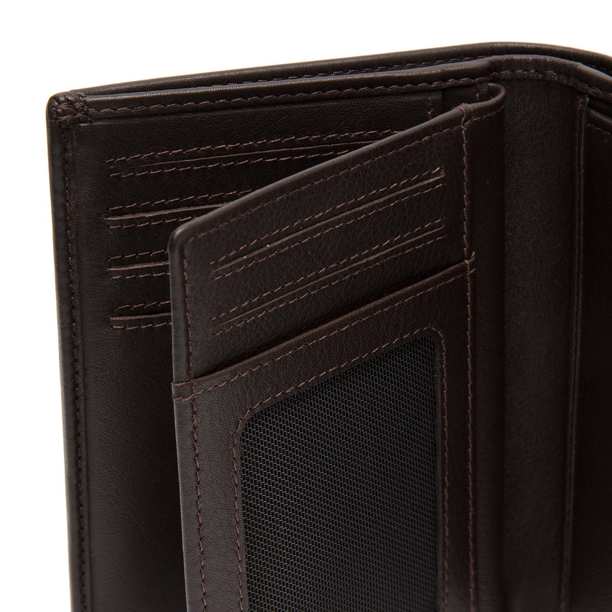 Brown Leather Wallet Hanson, detail view 3