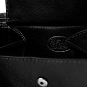 Solid Antique Brass Hardware &amp; Heavy-Duty Dual Zipper Detail on Harlem Full-Grain Leather Wallet Męska