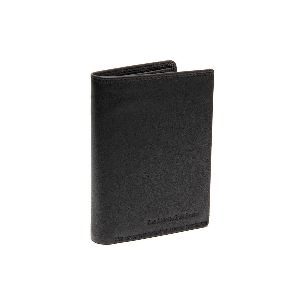Leroy Full-Grain Leather Wallet Męska in Classic 100% Full-Grain Leather - Full Exterior Front Profile View | Buy Online