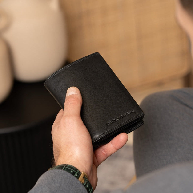 Leroy Full-Grain Leather Wallet Męska