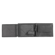 Marion Full-Grain Leather Wallet Męska - Structured Side Profile Showing Gusset Depth &amp; Expansion Capacity