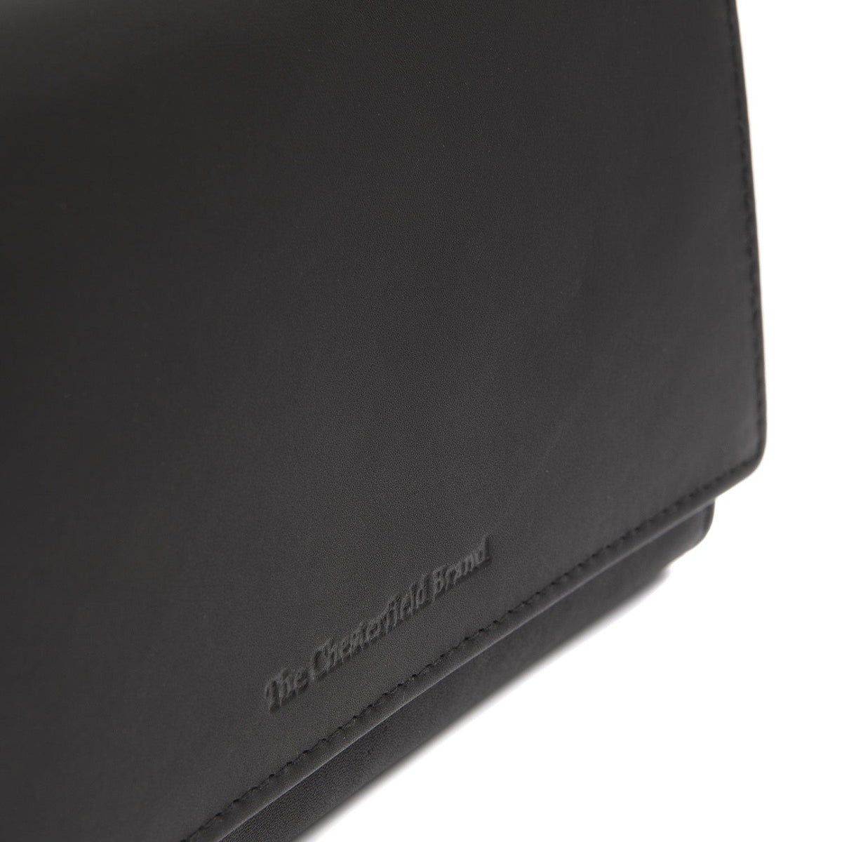 Solid Antique Brass Hardware &amp; Heavy-Duty Dual Zipper Detail on Mirthe Full-Grain Leather Wallet Damska