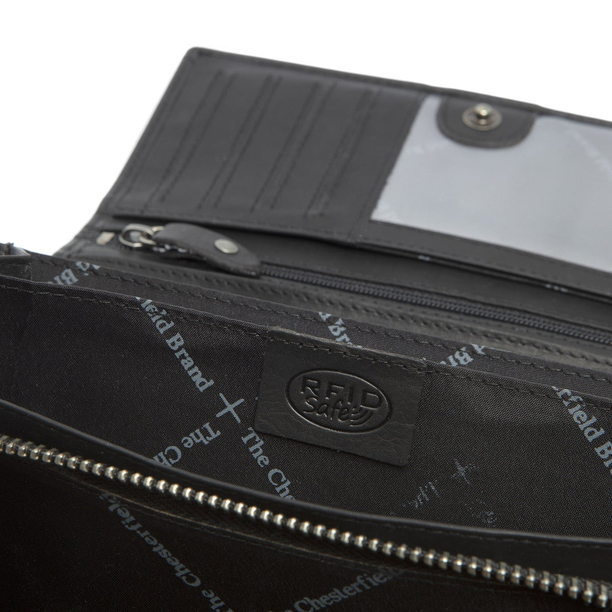 Mirthe Full-Grain Leather Wallet Damska - Structured Side Profile Showing Gusset Depth &amp; Expansion Capacity
