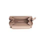 Orveta Full-Grain Leather Wallet Damska - Structured Side Profile Showing Gusset Depth &amp; Expansion Capacity