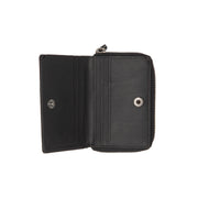 Osum Full-Grain Leather Wallet Damska - Structured Side Profile Showing Gusset Depth &amp; Expansion Capacity