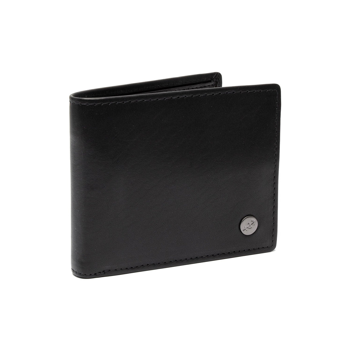 Positano Full-Grain Portfel Skórzany Męska in Tan 100% Full-Grain Leather - Full Exterior Front Profile View | Buy Online