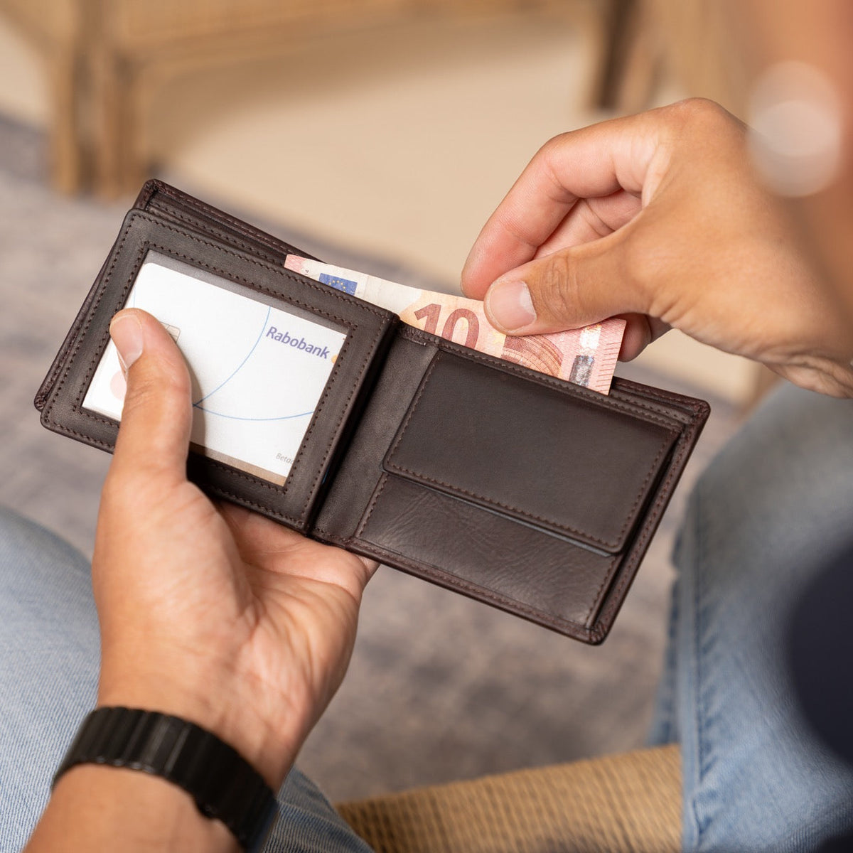 Ralph Full-Grain Leather Wallet Męska – alternate product view 3