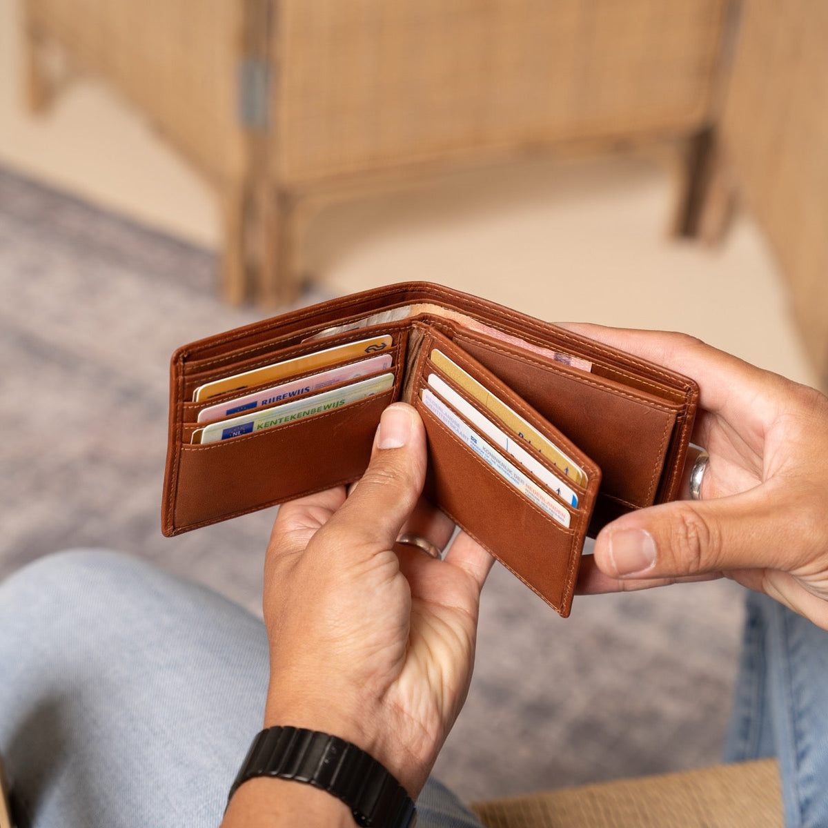 Ralph Full-Grain Leather Wallet Męska – alternate product view 3