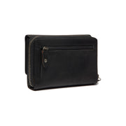 Rhodos Full-Grain Leather Wallet Damska - Structured Side Profile Showing Gusset Depth &amp; Expansion Capacity
