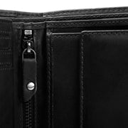 Ruby Full-Grain Leather Wallet Damska - Structured Side Profile Showing Gusset Depth &amp; Expansion Capacity