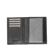 Siem Full-Grain Leather Wallet Damska - Structured Side Profile Showing Gusset Depth &amp; Expansion Capacity