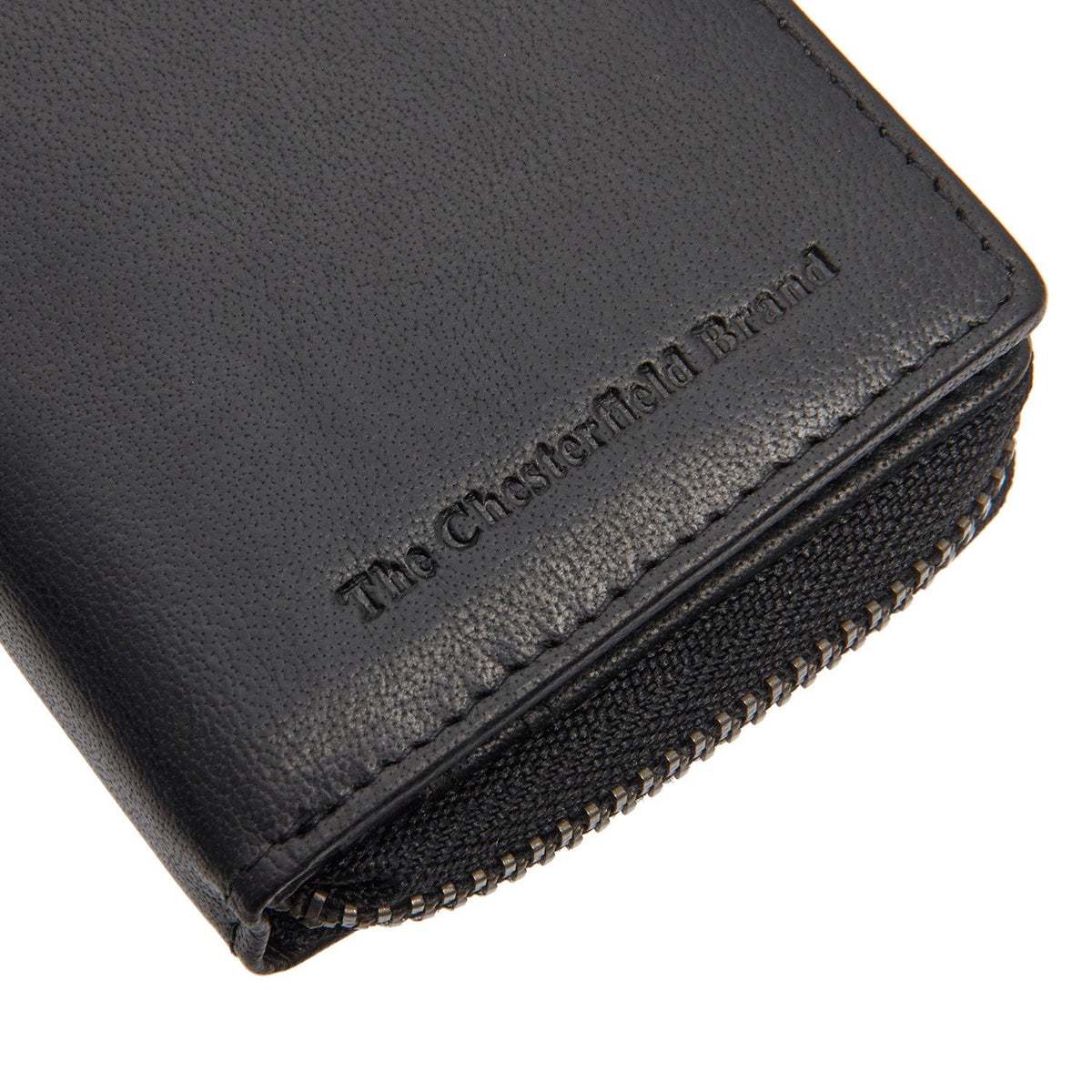 Sionel Full-Grain Leather Wallet Damska - Structured Side Profile Showing Gusset Depth &amp; Expansion Capacity
