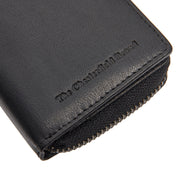 Sionel Full-Grain Leather Wallet Damska - Structured Side Profile Showing Gusset Depth &amp; Expansion Capacity