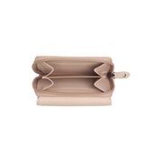 Solid Antique Brass Hardware &amp; Heavy-Duty Dual Zipper Detail on Zelan Full-Grain Leather Wallet Damska