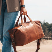 Conor Full-Grain Leather Weekender Bag Damska – alternate product view 2