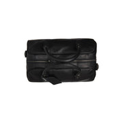 Liam Full-Grain Leather Weekender Bag Damska - Structured Side Profile Showing Gusset Depth &amp; Expansion Capacity