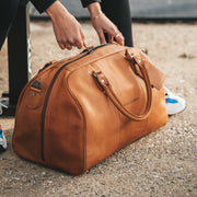 Liam Full-Grain Leather Weekender Bag Damska – alternate product view 3