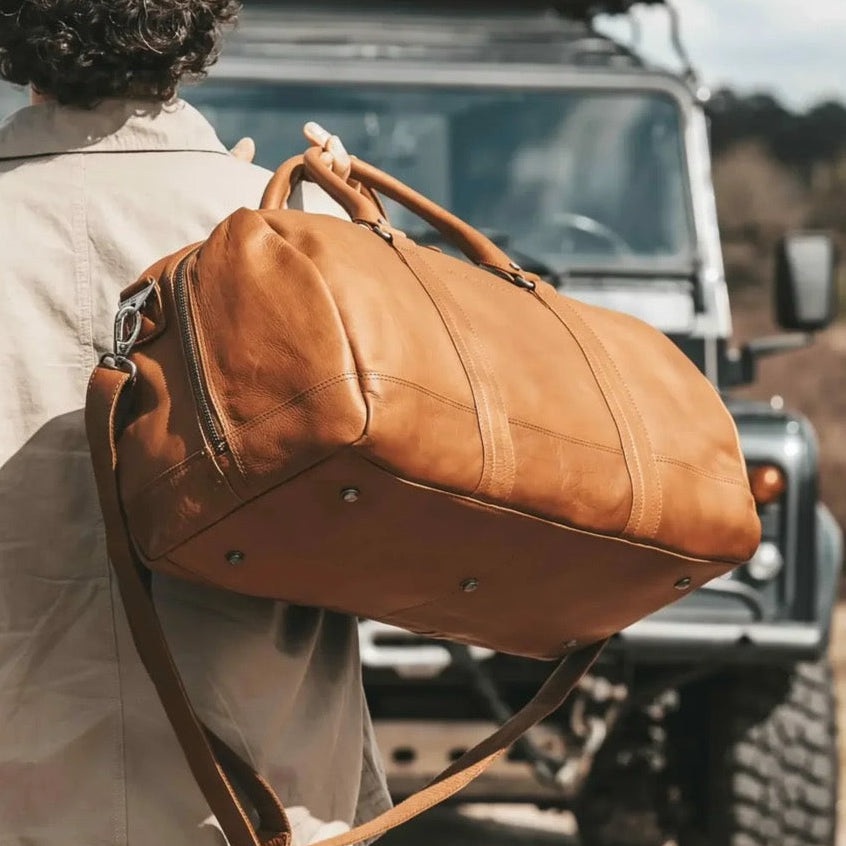 Melbourne Full-Grain Leather Weekender Bag Damska – alternate product view 2