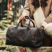 Perth Full-Grain Leather Weekender Bag Damska – alternate product view 2