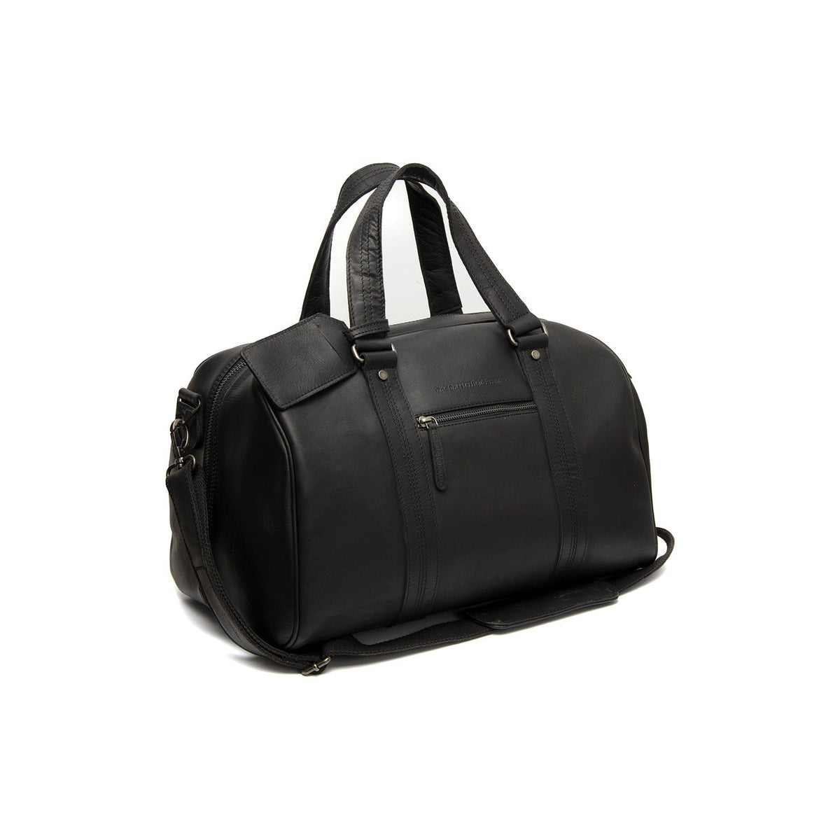 Volenza Full-Grain Leather Weekender Bag Damska in Classic 100% Full-Grain Leather - Full Exterior Front Profile View | Buy Online