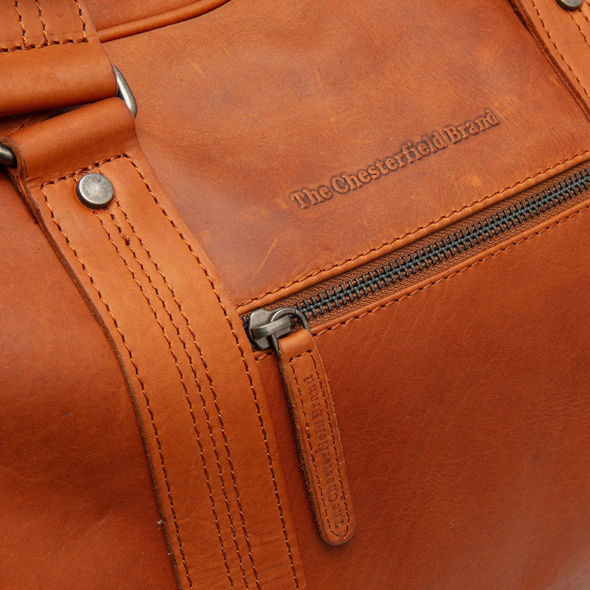 Volenza Full-Grain Leather Weekender Bag Damska – alternate product view 3