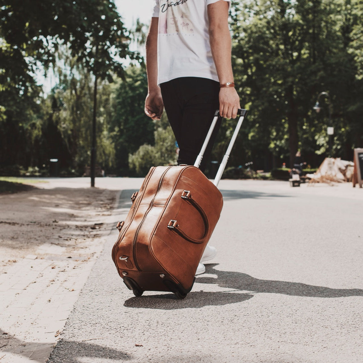 Leather Weekender Trolley Jayven Damska – alternate product view 2