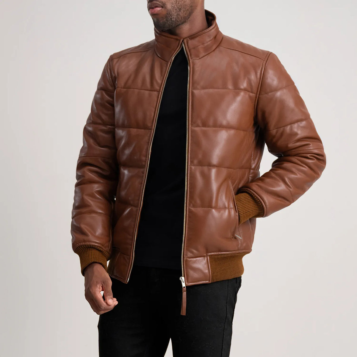 Lucas Skórzana Kurtka Bomberka Męska – alternate product view 1
