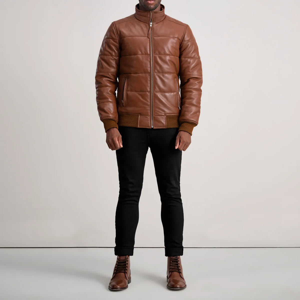 Lucas Skórzana Kurtka Bomberka Męska – alternate product view 3