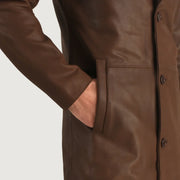 Mateo Skórzany Płaszcz Męska – alternate product view 6