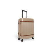 Medium Suitcase Zuna Damska in Classic 100% Full-Grain Leather - Front Profile View &amp; Tailored Silhouette | Buy Online