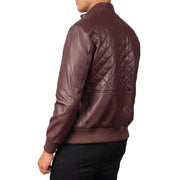 Moda Skórzana Kurtka Bomberka Męska – alternate product view 6