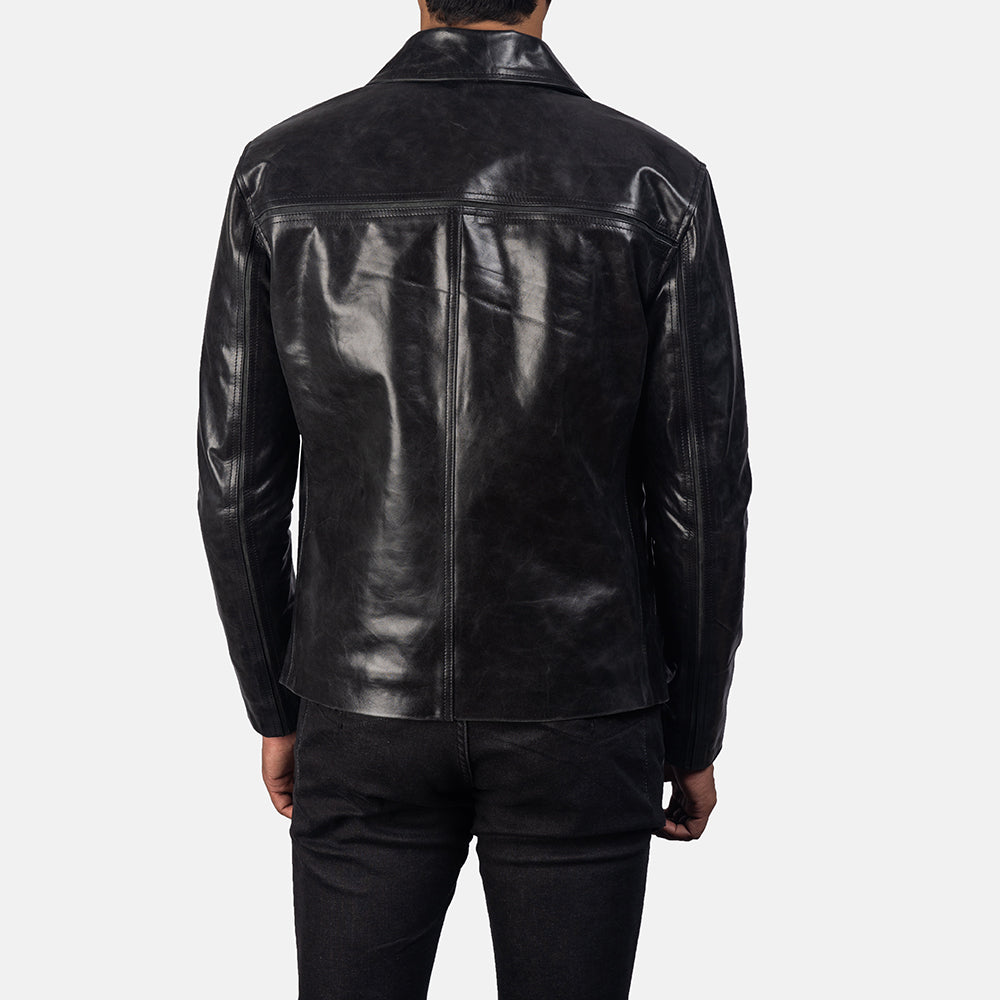 Authentic Cowhide Leather Grain Texture &amp; Heavy-Duty Seam Stitching Detail