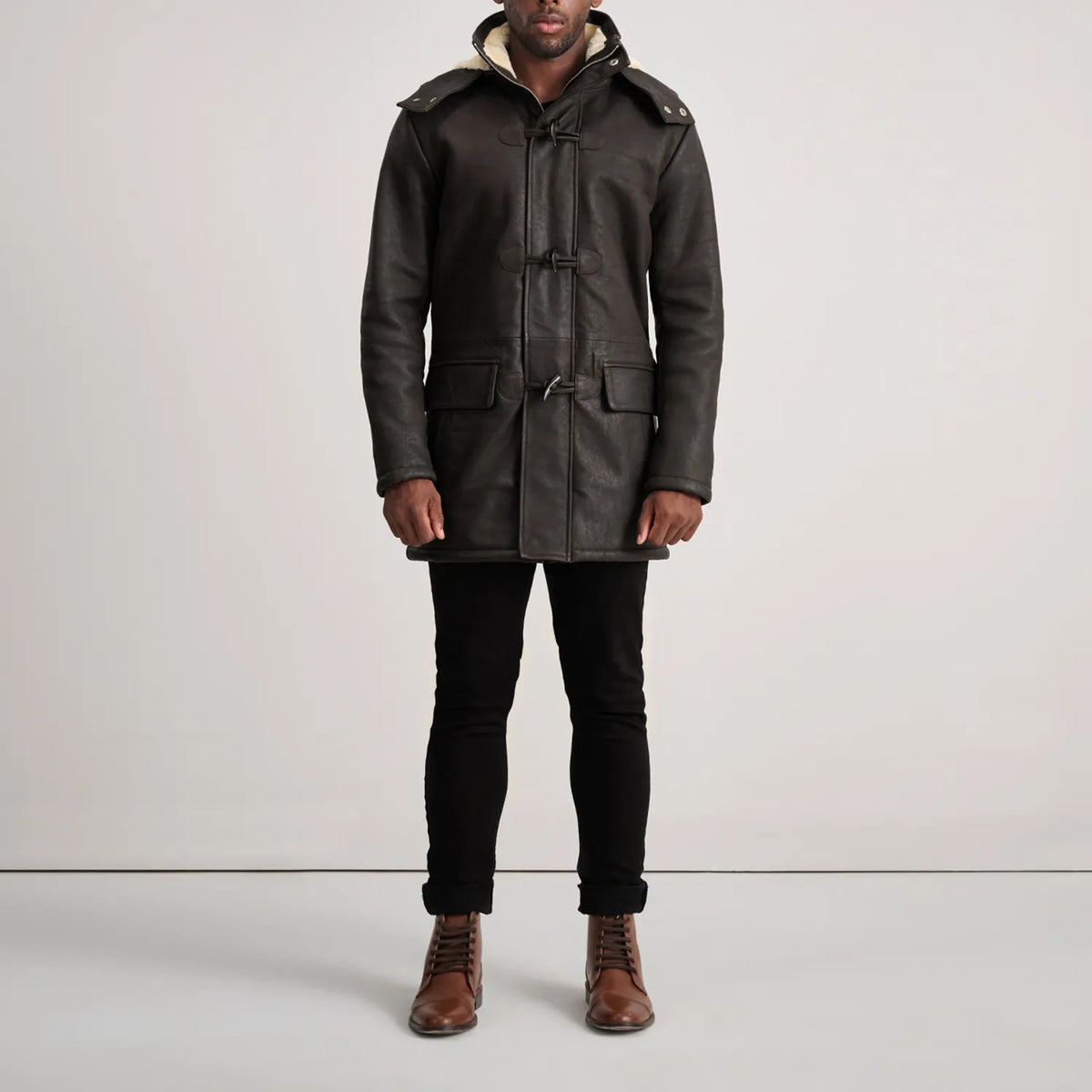 Nolan Skórzany Płaszcz Męska – alternate product view 3