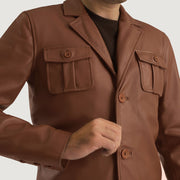 Ray Cutler Kurtka Skórzana Męska – alternate product view 6