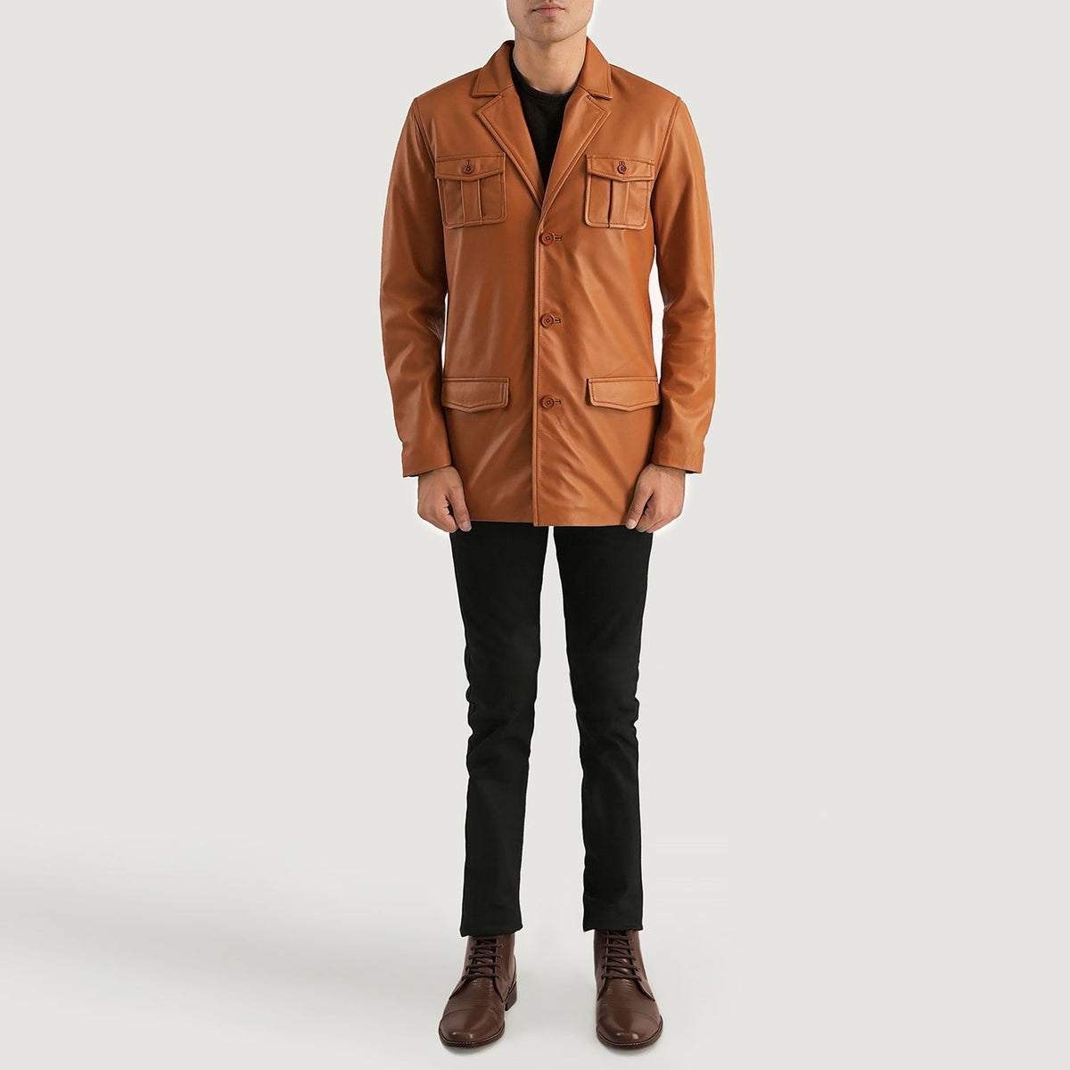 Ray Cutler Kurtka Skórzana Męska – alternate product view 3