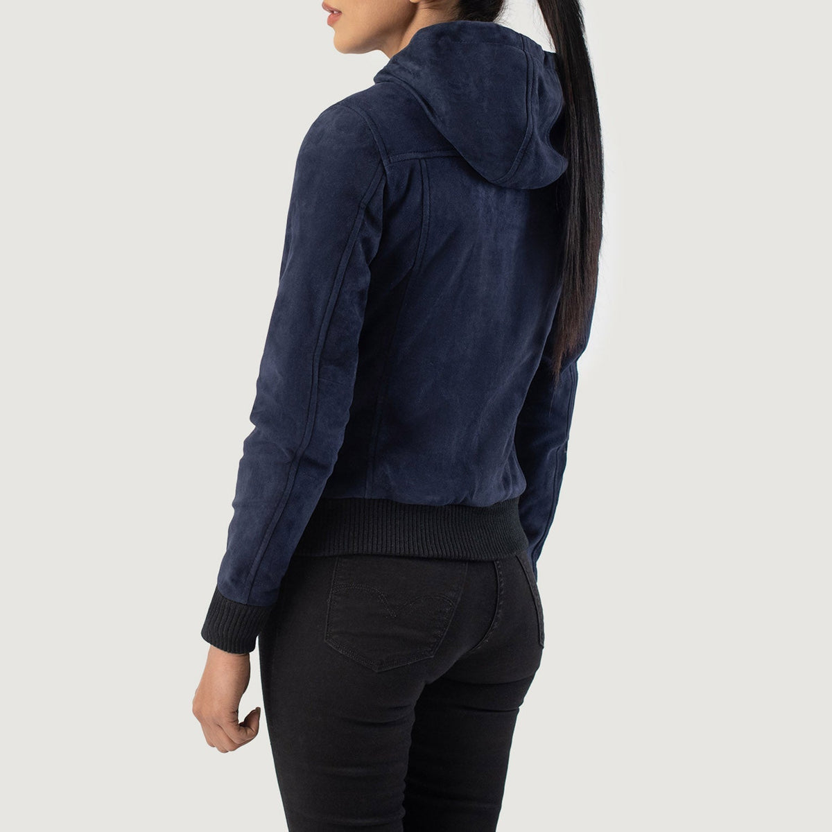 
Rebella Hooded Skórzana Kurtka Bomberka Damska – alternate product view 5