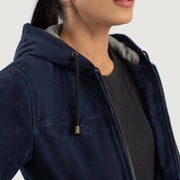 
Rebella Hooded Skórzana Kurtka Bomberka Damska – alternate product view 6