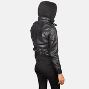 
Roslyn Hooded Skórzana Kurtka Bomberka Damska – alternate product view 5