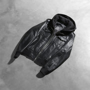 
Roslyn Hooded Skórzana Kurtka Bomberka Damska – alternate product view 8