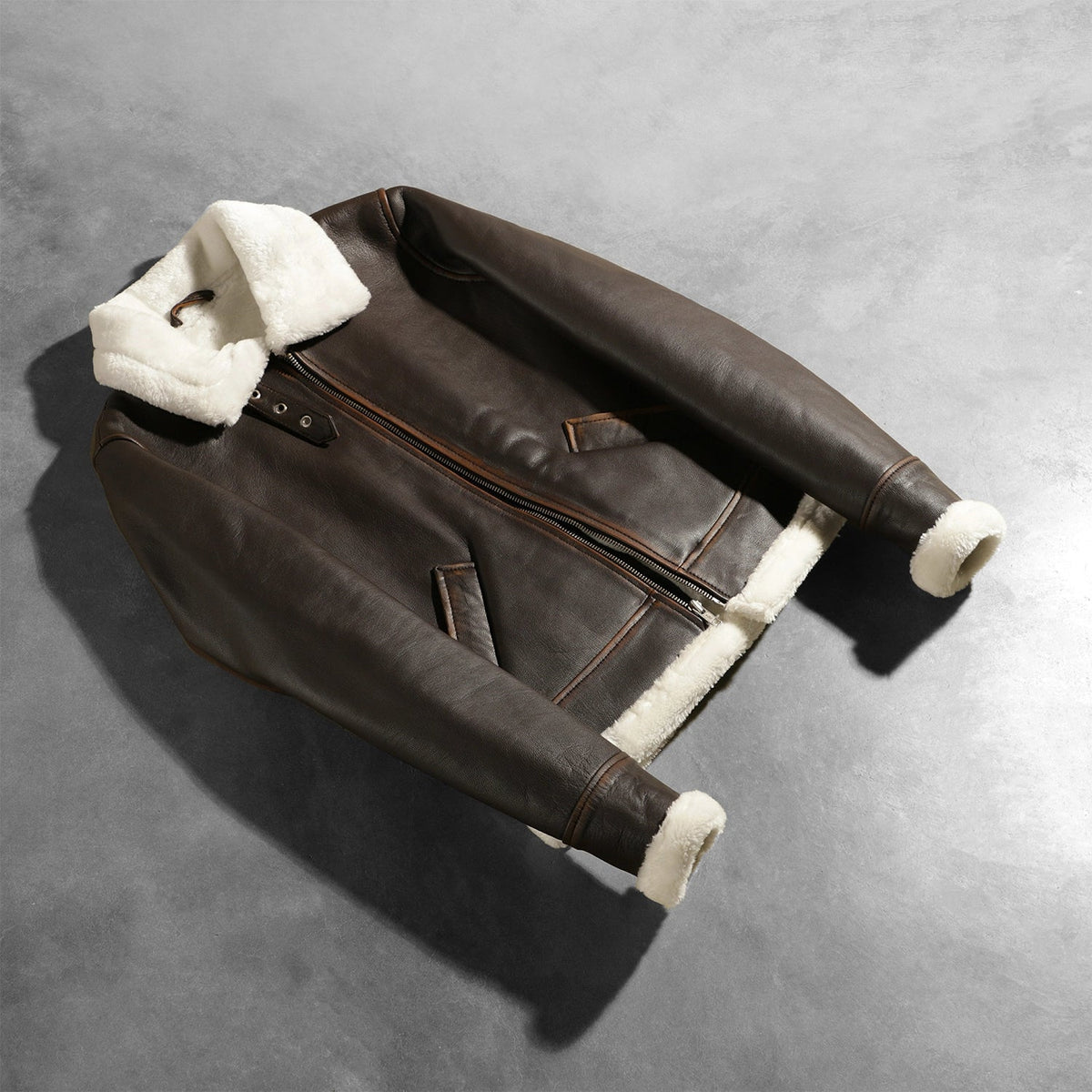 Sherilyn B-3 Czarna Skórzana Kurtka Bomberka Damska – alternate product view 7