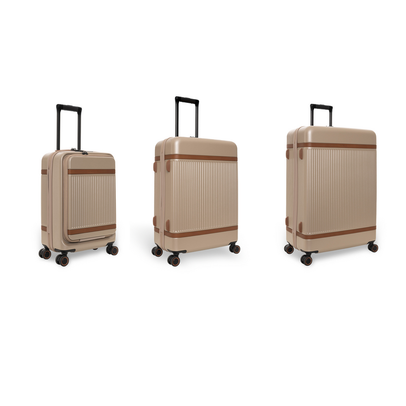 Suitcase Set Front Pocket Zuna Damska
