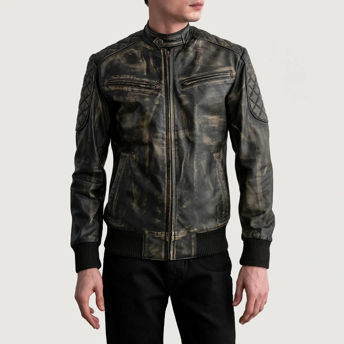 Sven Skórzana Kurtka Bomberka Męska – alternate product view 3
