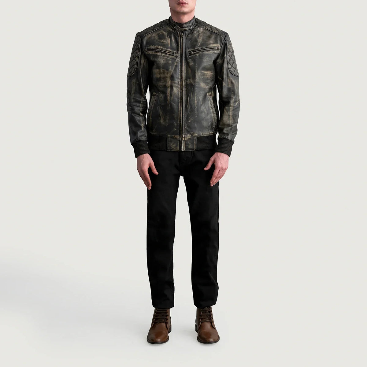 Sven Skórzana Kurtka Bomberka Męska – alternate product view 4