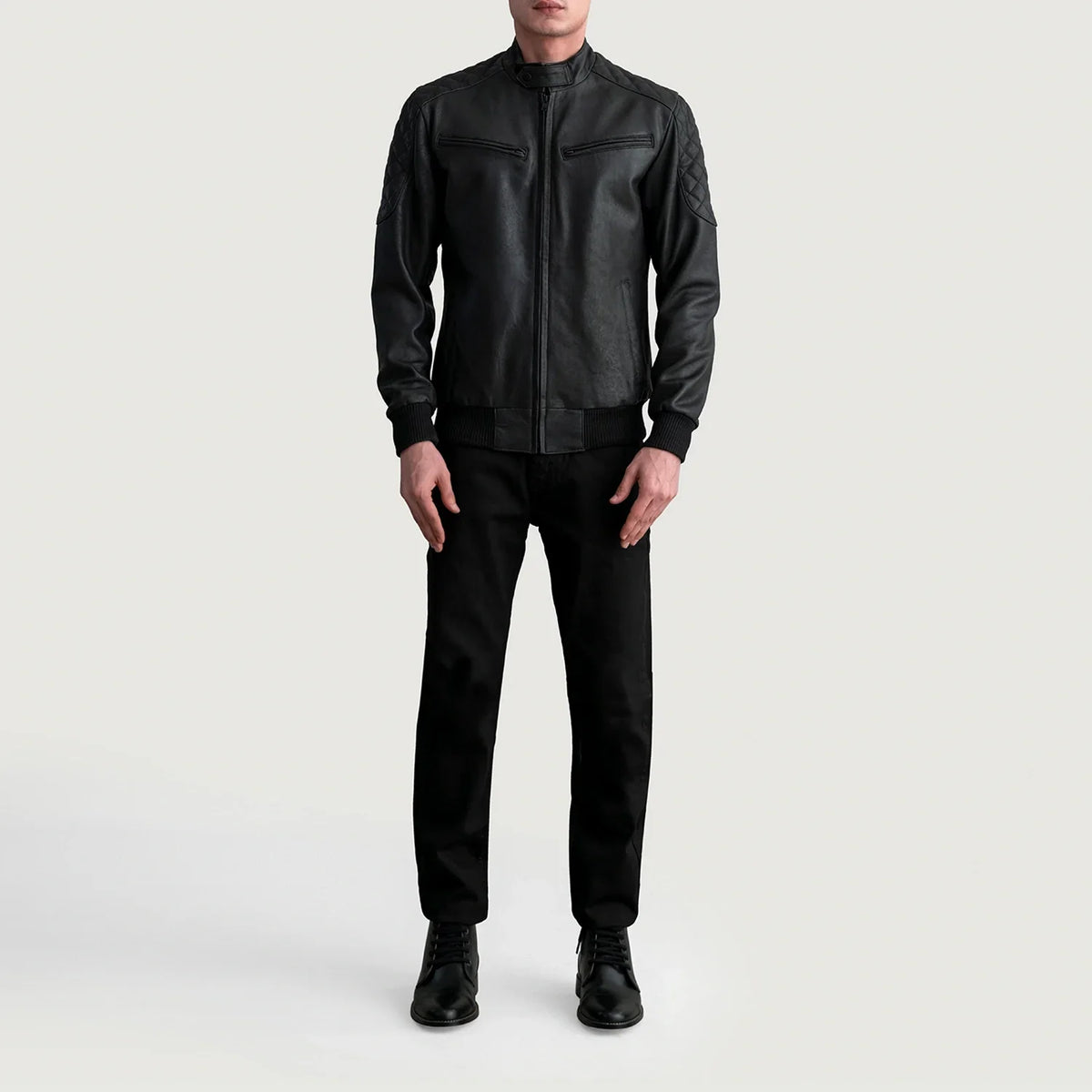 Sven Skórzana Kurtka Bomberka Męska – alternate product view 4