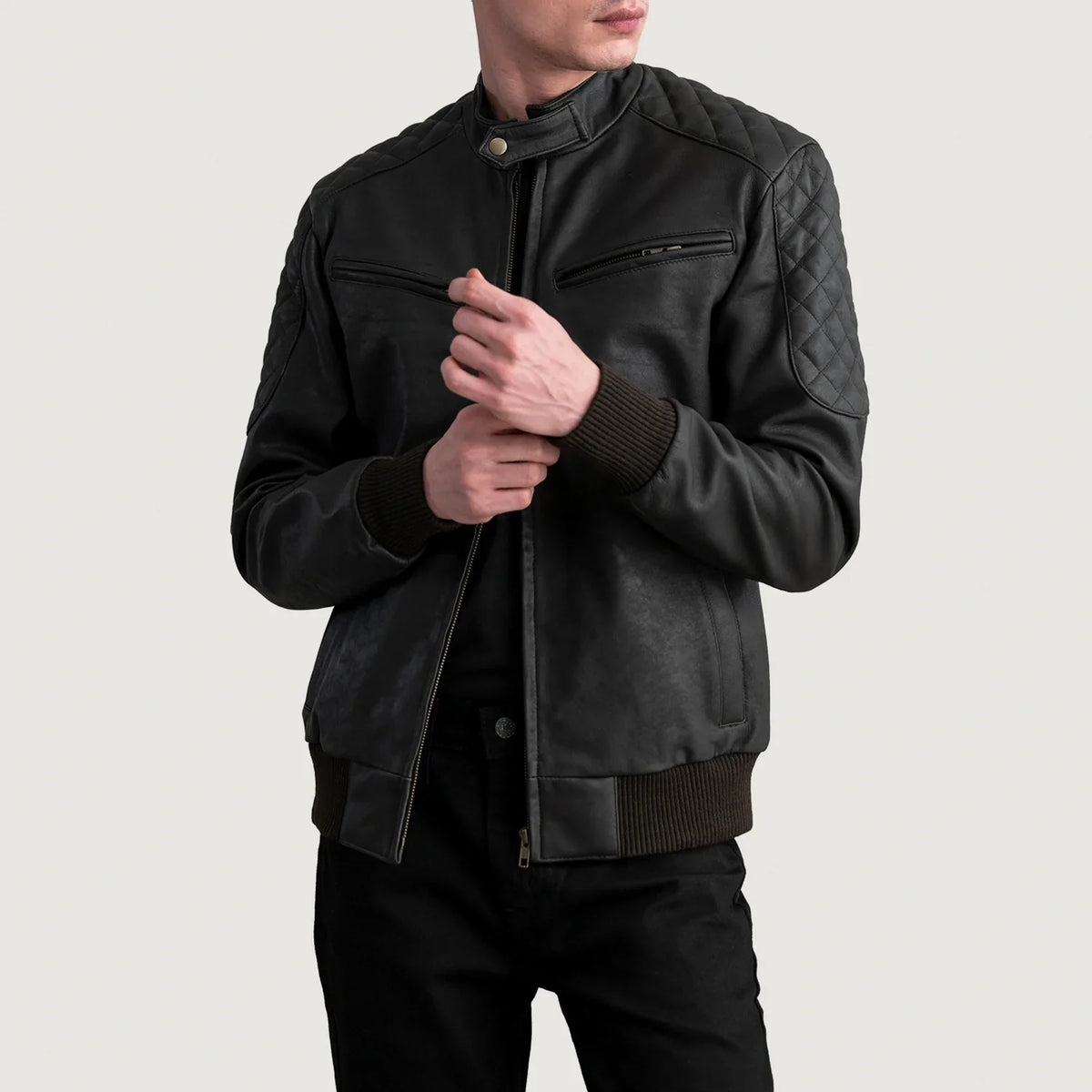 Sven Skórzana Kurtka Bomberka Męska – alternate product view 1
