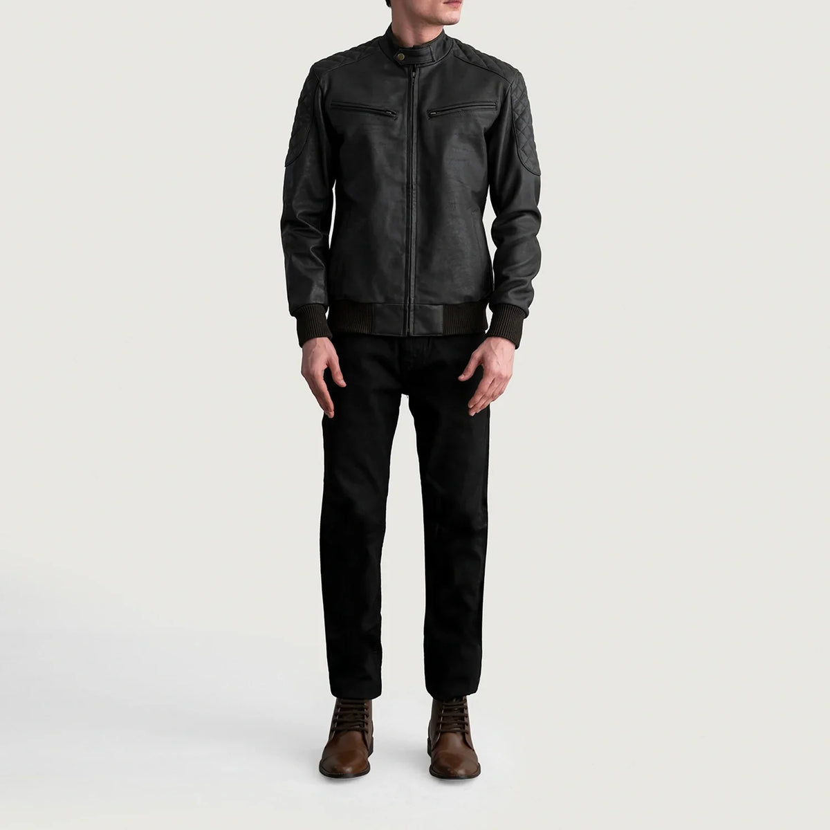 Sven Skórzana Kurtka Bomberka Męska – alternate product view 4