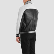 Terrance Czarna Varsity Kurtka Skórzana Męska – alternate product view 5